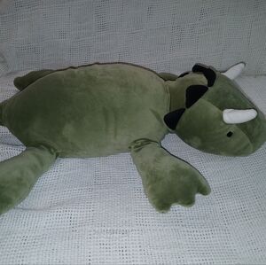 Pillowfort Green Dinosaur Weighted Comfort Stuffed Animal.